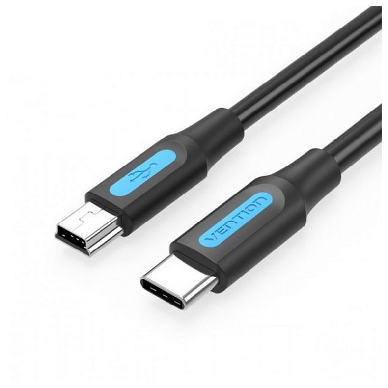 Кабель Vention USB-C - miniUSB, 2 m, Black (COWBH)