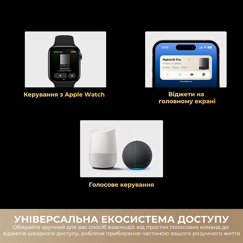 Робот-пылесос моющий Dreame Bot Matrix 10 Pro White