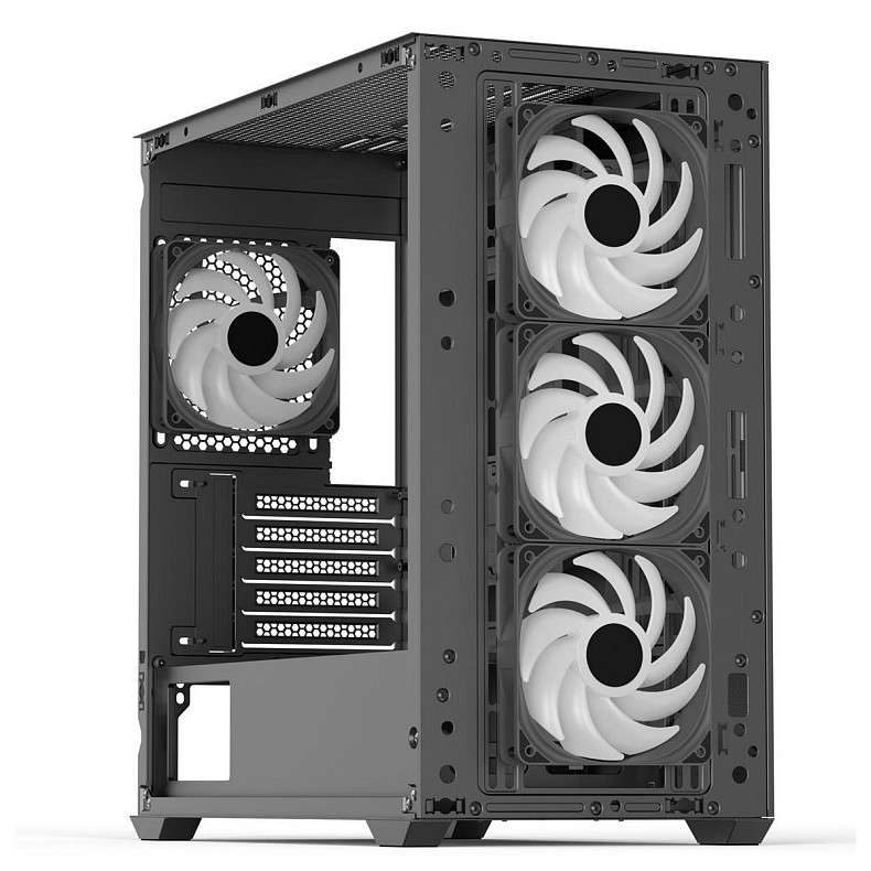 Корпус AeroCool D302A-G-BK-v1 (ACCS-DS04043.11) Black без БП