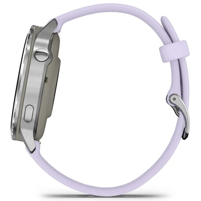 Смарт-годинник GARMIN Venu 4 41 mm Silver with Periwinkle Silicone Band (010-03013-01)