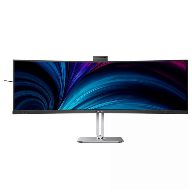 TFT 48.8" Philips 49B2U5900CH, VA 5120x1440, изгн., 2xHDMI, DP, 2xUSB-C, RJ-45, USB-hub, cam,HAS,колл