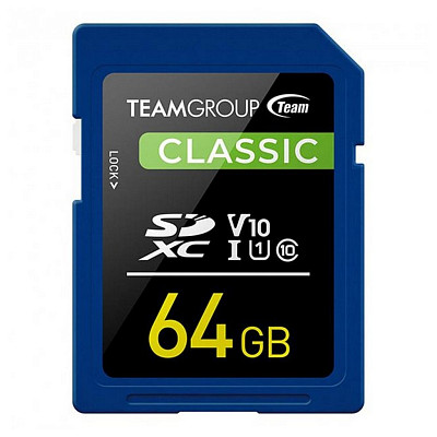 SDXC 64GB UHS-I Class 10 Team Classic (TSDXC64GIV1001)
