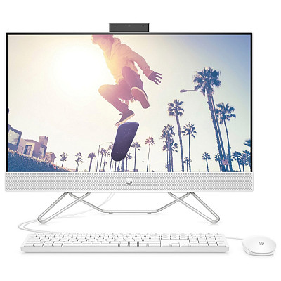 Моноблок 27" HP 27-cb1001ua AiO Ryzen 3 5425U/8Gb/SSD256Gb/WiFi/Cam/K&M/DOS/Starry White