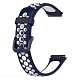 Ремешок BeCover Vents Style для Huawei Band 7/Honor Band 7 Blue-White (709442)