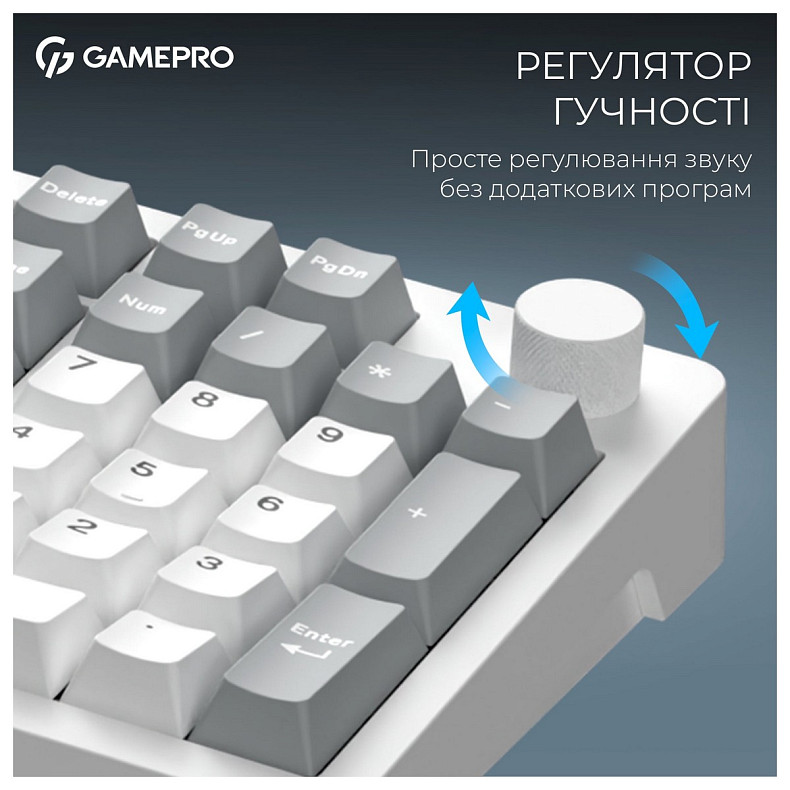Клавиатура GamePro Asgard Drakkar Keychron Super Red Switch White (MK305WH)
