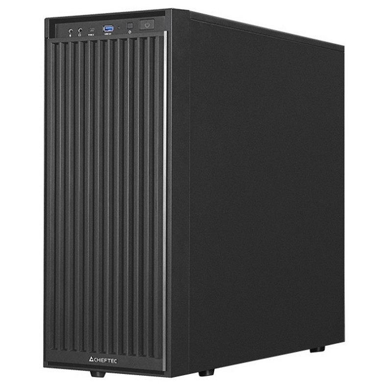 Корпус Chieftec UNI BW-01B-OP, без БЖ, 1x USB Type C, 1 x USB3.0, ATX, Black