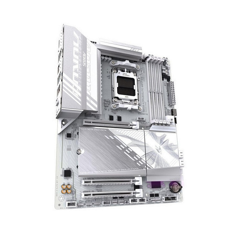 Материнська плата GIGABYTE B850 A ELITE WF7 ICE sAM5 B850 4xDDR5 M.2 DP Type-C Wi-Fi BT ATX білий