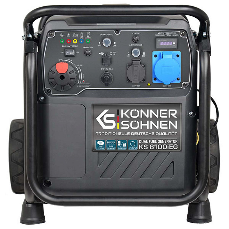 Инвертерный генератор Konner&Sohnen 7.2KW 230V KS 8100IEG