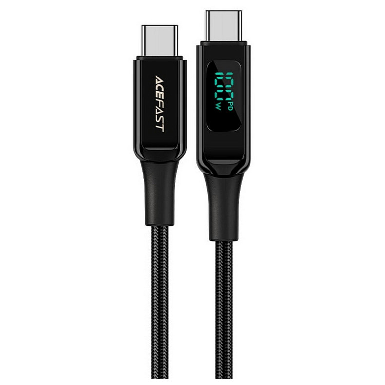 Кабель USB 2.0 USB-C to USB-C, 2 м, 100W, 5.0A, с дисплеем, C6-03 Acefast