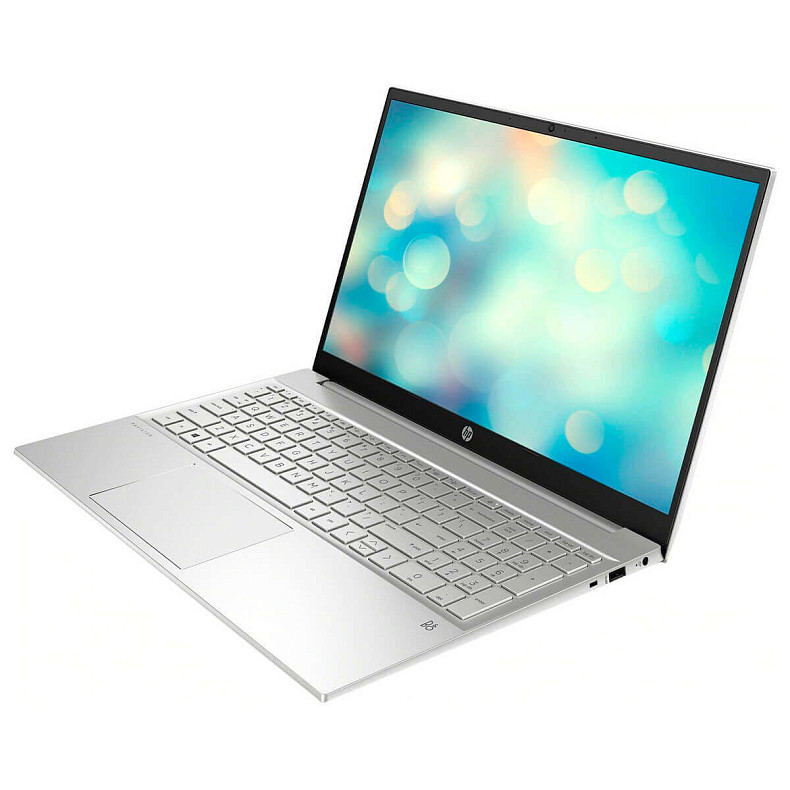 Ноутбук HP Pavilion 15-eh2034ua 15.6" FHD IPS AG, AMD R5-5625U, 16GB, F512GB, UMA, DOS, білий (827A6EA)