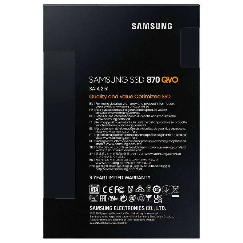 SSD диск Samsung 870 2ТB (MZ-77Q2T0BW)