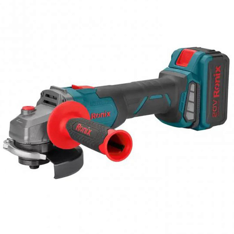 Кутова шліфувальна машина Ronix акумуляторна 20В, 4Ач х 2 (8901K)