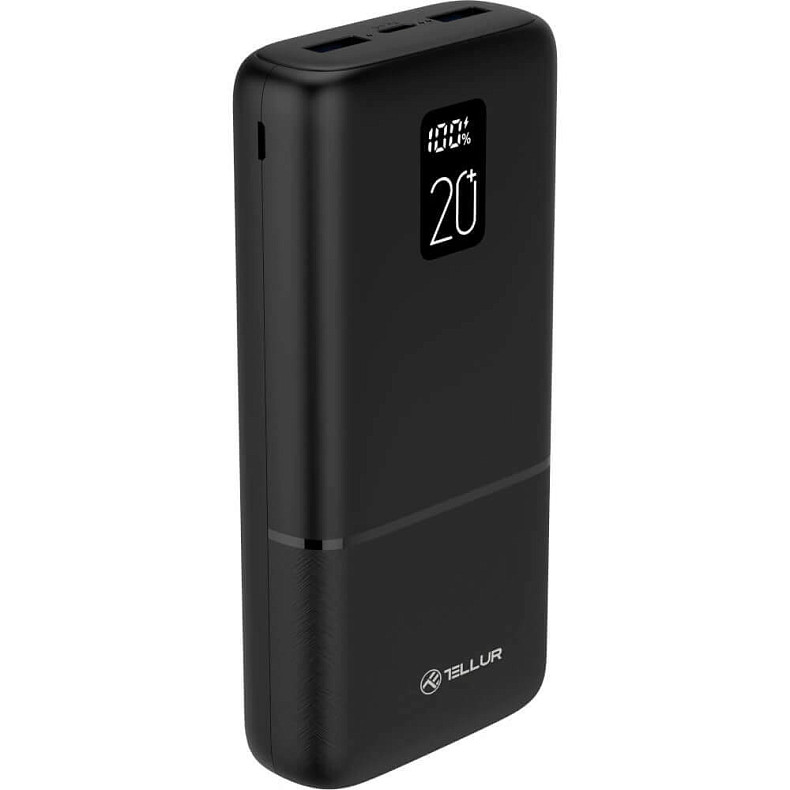 Універсальна мобільна батарея Tellur PD202 Boost Pro 20000mAh Black (TLL158351)