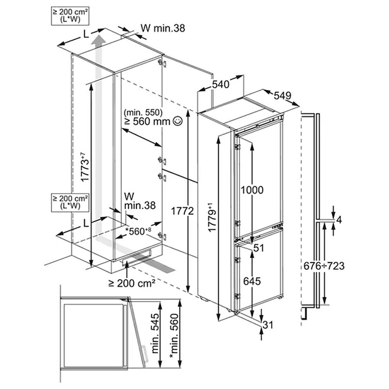 Холодильник комбінований Electrolux RNG7TE18S