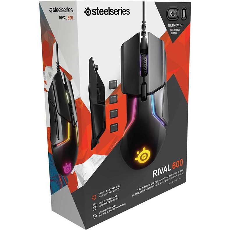 Мишка SteelSeries Rival 600 Black (62446) USB