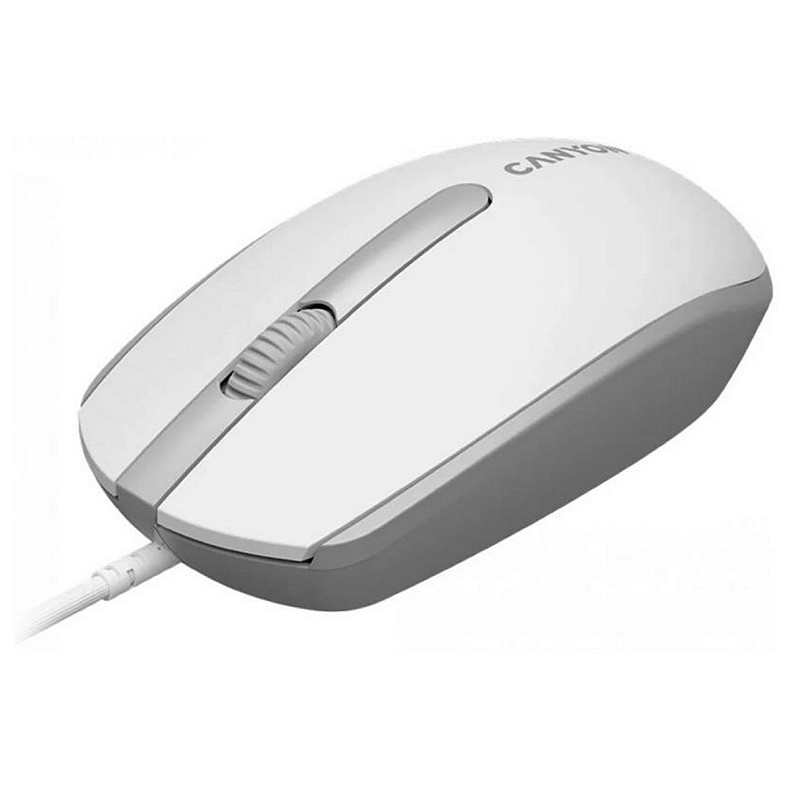 Мышь Canyon M-10 USB White Grey (CNE-CMS10WG)