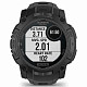 Спортивний годинник GARMIN Instinct 3 50mm Tactical Solar Black with Charcoal Silicone Band (010-02935-90)