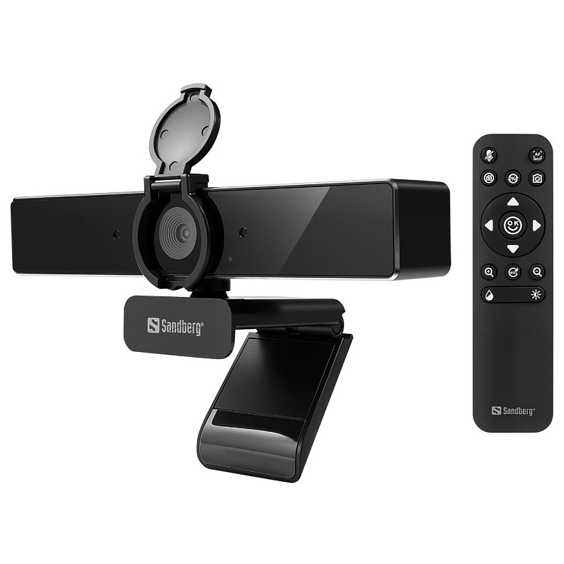 Веб-камера Sandberg 4K Webcam USB-A/USB-C connection, ENC, Remote control