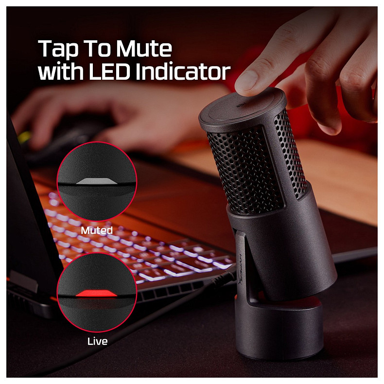 Микрофон для ПК HyperX SoloCast 2 Black (AR0A0AA)