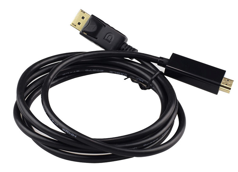 Кабель DisplayPort M - HDMI M 3.0м чорний
