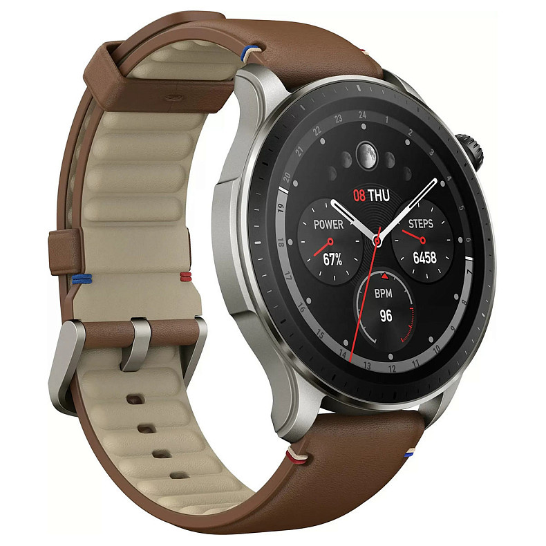 Смарт-годинник Xiaomi Amazfit GTR 4 Vintage Brown Leather