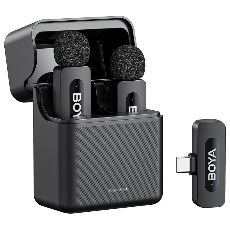 Бездротовий петличний мікрофон BOYA BY-V30 Type-C Black