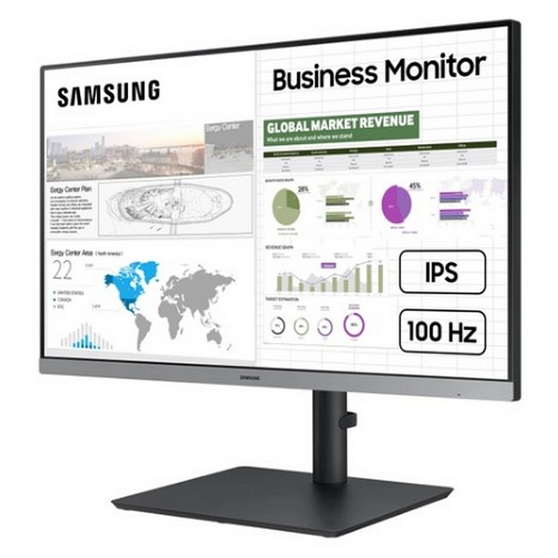 Монітор Samsung 23.8" S24C430 HDMI, DP, USB, IPS, 100Hz, 4ms