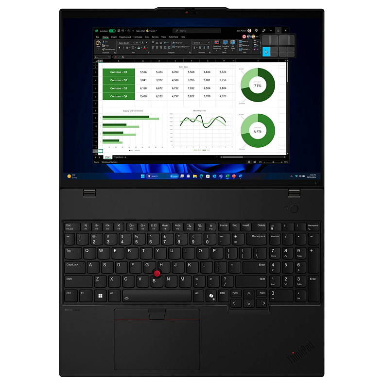 Ноутбук Lenovo ThinkPad L16-G1 16" WUXGA IPS AG, AMD R7-7735U, 32GB, F1TB, UMA, DOS, черный