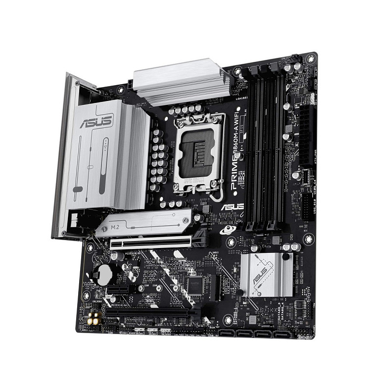 Материнcька плата ASUS PRIME B860M-A WIFI s1851 B860 4xDDR5 M.2 DP HDMI Wi-Fi BT mATX