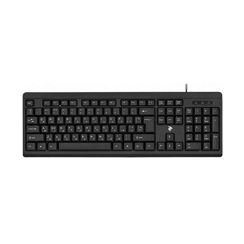 Клавиатура 2E KS108 Slim (2E-KS108UB) Black USB