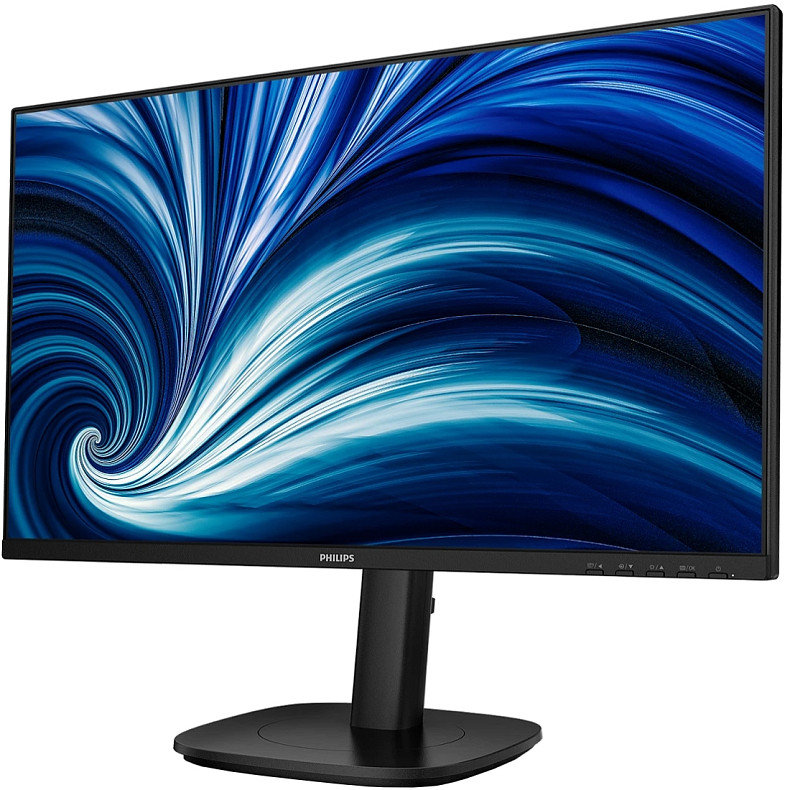 Монитор Philips 23.8" 24B2U3601, QHD IPS, 120Гц, HDMI, DP, USB-C, RJ-45, USB-hub, HAS, Pivot