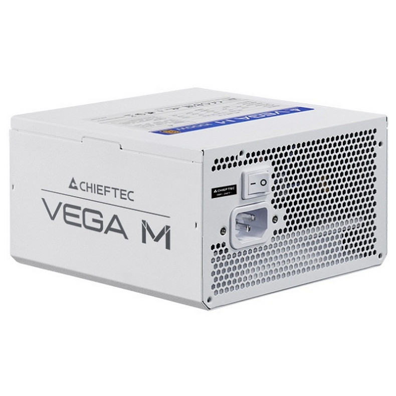 Блок питания Chieftec VEGA M PPG-1000-CW ATX 3.1 135mm, 80+ Gold, Fully modular, WHITE