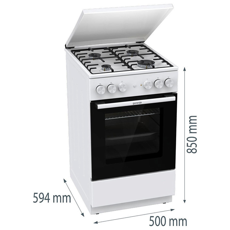 Плита комбінована Gorenje GK 5A22 WH
