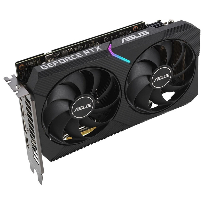 Видеокарта ASUS GeForce RTX 3060 12GB GDDR6 Dual OC V2 (DUAL-RTX3060-O12G-V2) (LHR)
