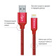 Кабель ColorWay USB-Lihgtning, 1м Red (CW-CBUL004-RD)