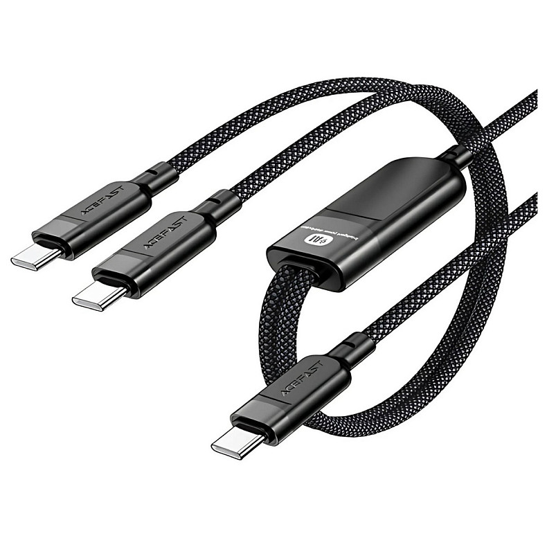 Кабель USB 2.0 USB-C 2in1, 0.8 м + sub 0.4 м, 100W, C5-11 Acefast