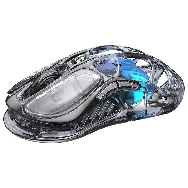 Миша GravaStar Mercury M2, BT/WL/USB-A, RGB, чорно-прозорий