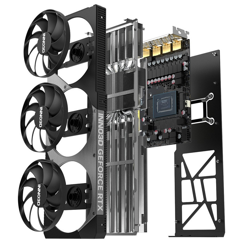 Відеокарта Inno3D GeForce RTX5070 Ti X3 OC, 16GB GDDR7, 256bit, PCI Express 5.0