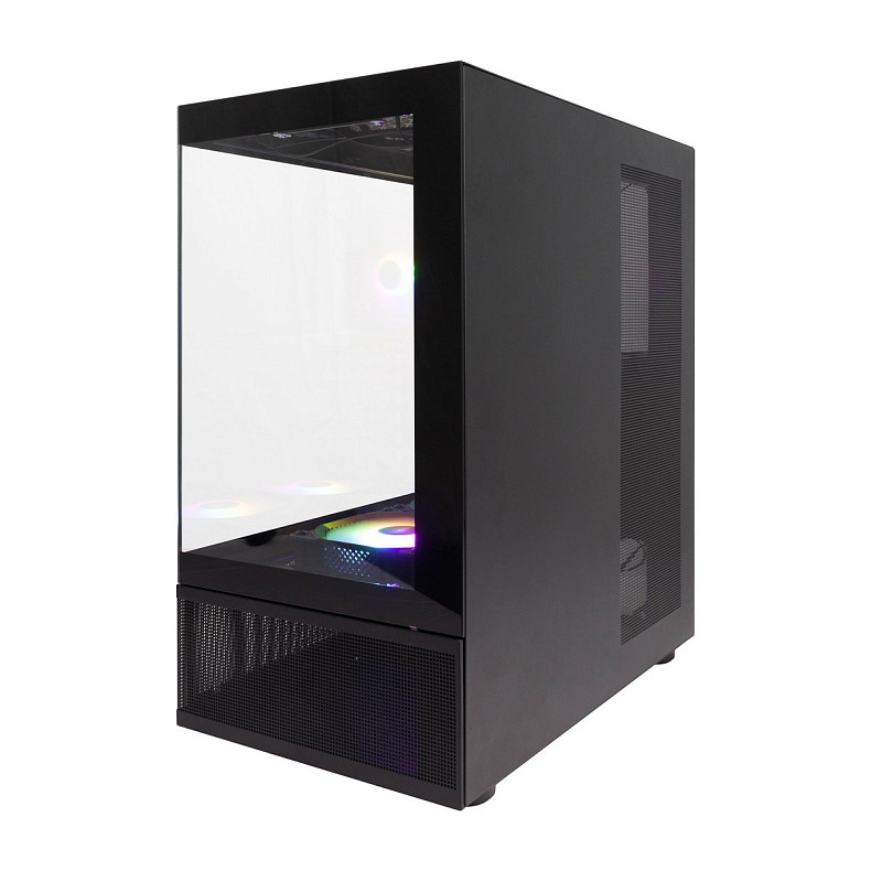 Корпус 1stPlayer Mi7-A-BK-2F7R-1F7 Black без БП