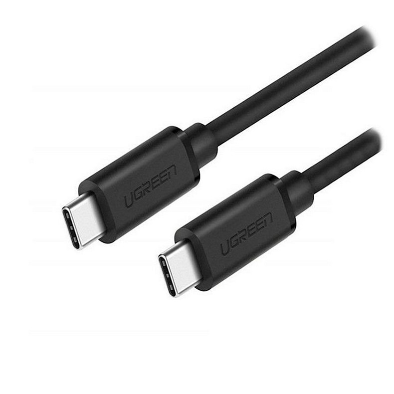 Кабель USB 2.0 Type-C M-M, 2 м, (18W) Чорний, Cable Nickel Plating US286 UGREEN