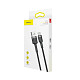 Кабель Baseus Cafule Cable USB For Type-C 3A 2m Gray/Black (CATKLF-CG1)