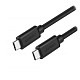 Кабель USB 2.0 Type-C M-M, 2 м, (18W) Чорний, Cable Nickel Plating US286 UGREEN