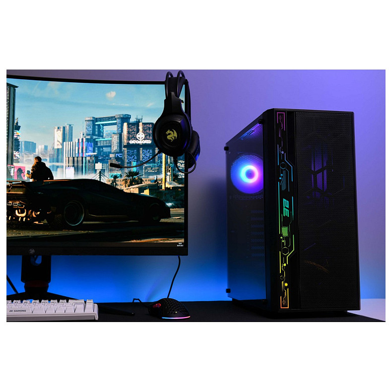 Корпус 2E GAMING Spero G2052 без БП 2xUSB3.0, 1xUSB2.0, 1x120мм ARGB, 2x120мм, VGA 345мм, LCS ready