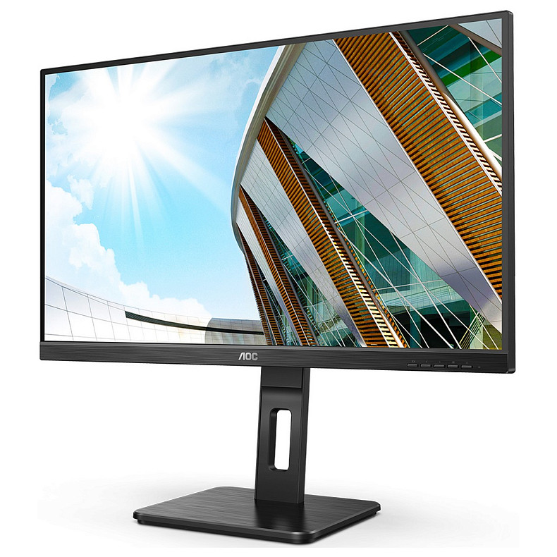 TFT 27" AOC 27P2C IPS, HDMI, DP, USB 3.2,  Pivot, колонки, чорний