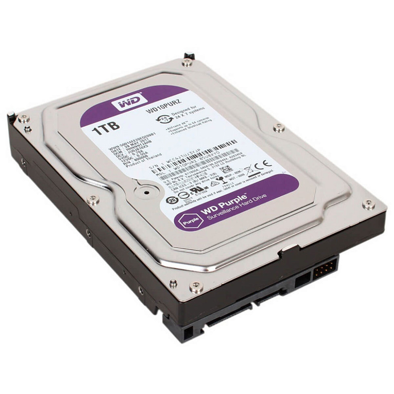 Жорсткий диск WD 1.0TB Purple 5400rpm 64MB (WD10PURZ)