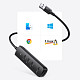Хаб USB 3.2 Type A -> 4xUSB 3.2 Активный, 1м Черный CM416 Ugreen