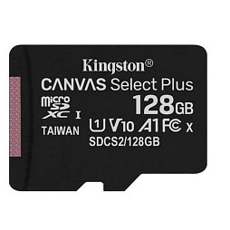Карта памяти Kingston 128GB Canvas Select Plus R100MB/s MicroSDXC UHS-I Class 10 (SDCS2/128GBSP)