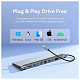 Док-станция USB3.1 Type-C --> HDMI/VGA/USB3.0x3/RJ45/SD/TF/TRRS 3.5mm/PD 100W Vention 11in1