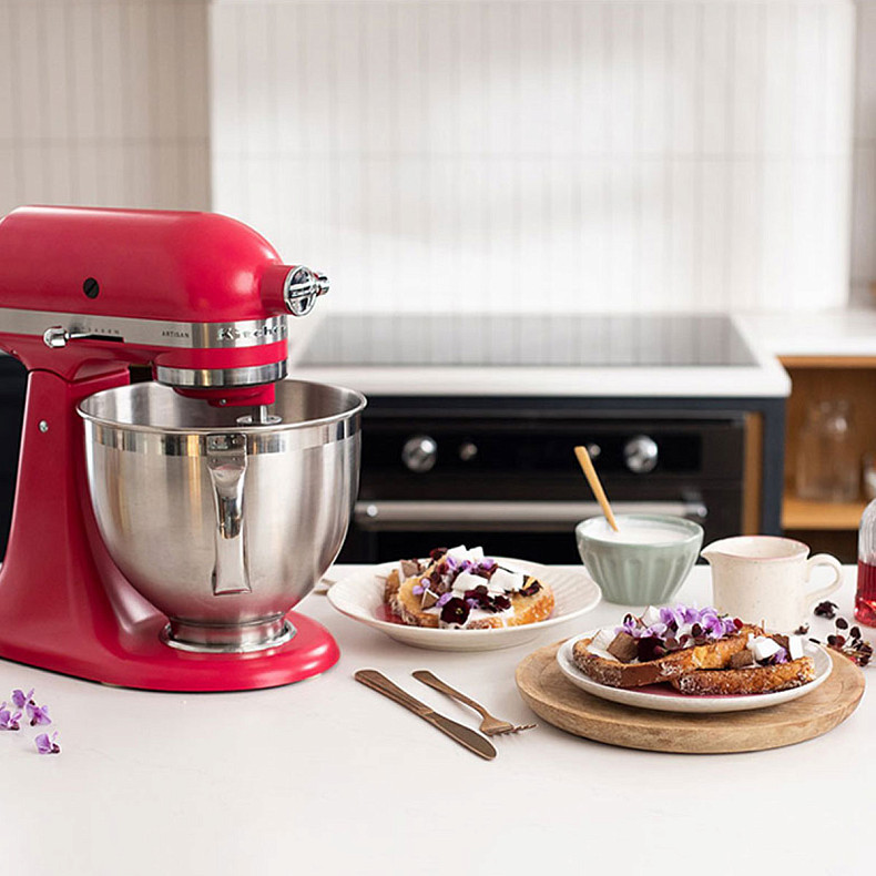 Кухонный комбайн KitchenAid Artisan 4,8 л 5KSM195PSEHI с откидным блоком, цвет гибискус