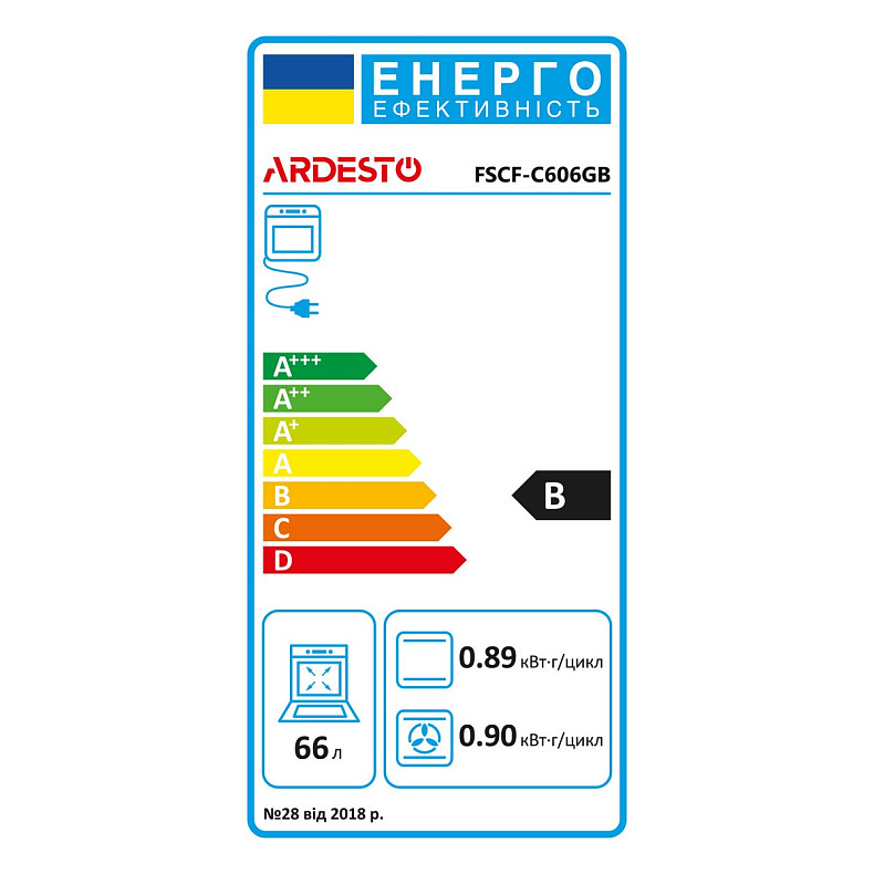 Плита ARDESTO комбінована FSCF-C606GB